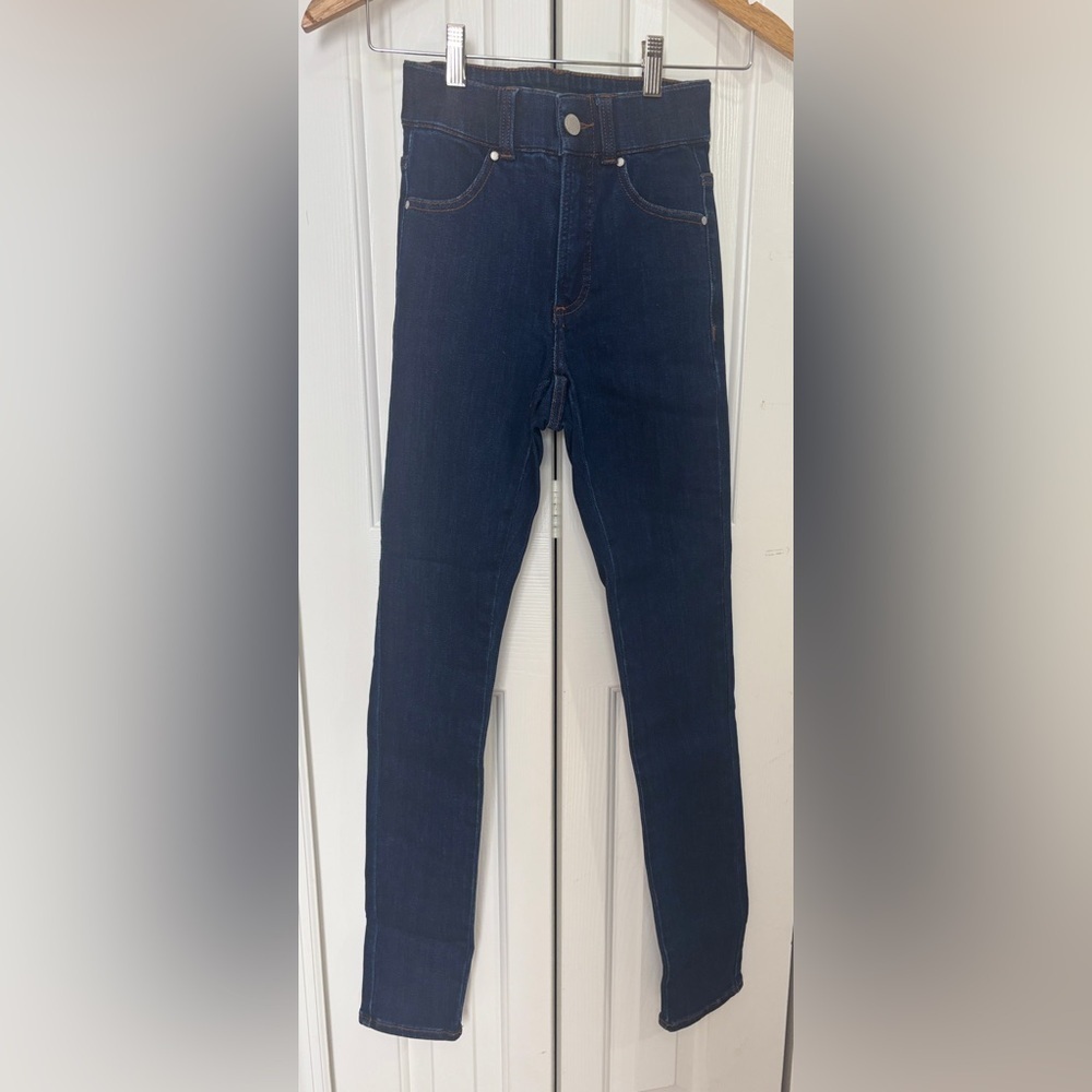 Universal Standard Dark Blue Riviera High Rise Skinny Jeans 31”